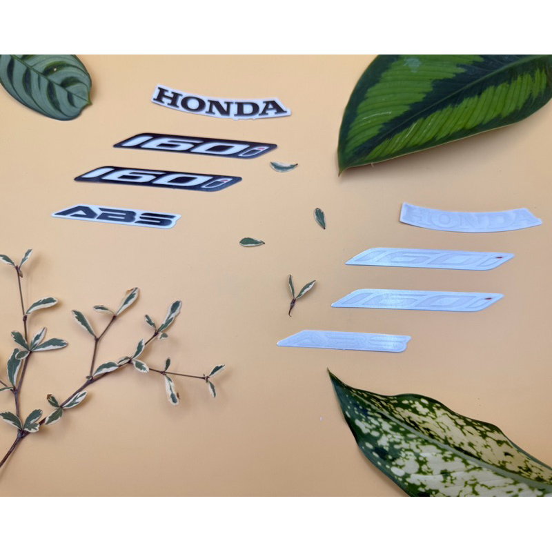 Bộ Tem dán xe chữ logo xe SH 160i + ABS + TEM NẠ SH ĐEN - BẠC 2020 2021 ...
