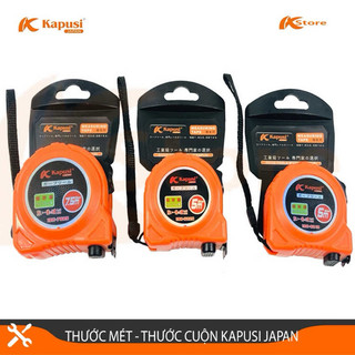 Thước rút, thước cuộn thép KAPUSI Nhật Bản, vỏ chống sốc, số sắc nét, 2 chế độ, Bh 12 thángKouritsu Official Store