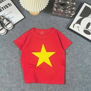 [6kg-75kg.]Áo thun đỏ sao vàng cho bé .Vải mịn