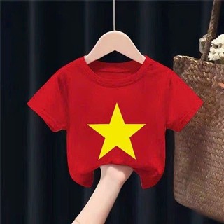 [6kg-75kg.]Áo thun đỏ sao vàng cho bé .Vải mịn