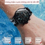 Đồng Hồ Nam DIZIZID Chính Hãng - Dây Da Cao Cấp, Bấm Giờ Thể Thao, Hiển Thị Lịch Ngày, Dạ Quang Sang Trọng — ảnh 6
