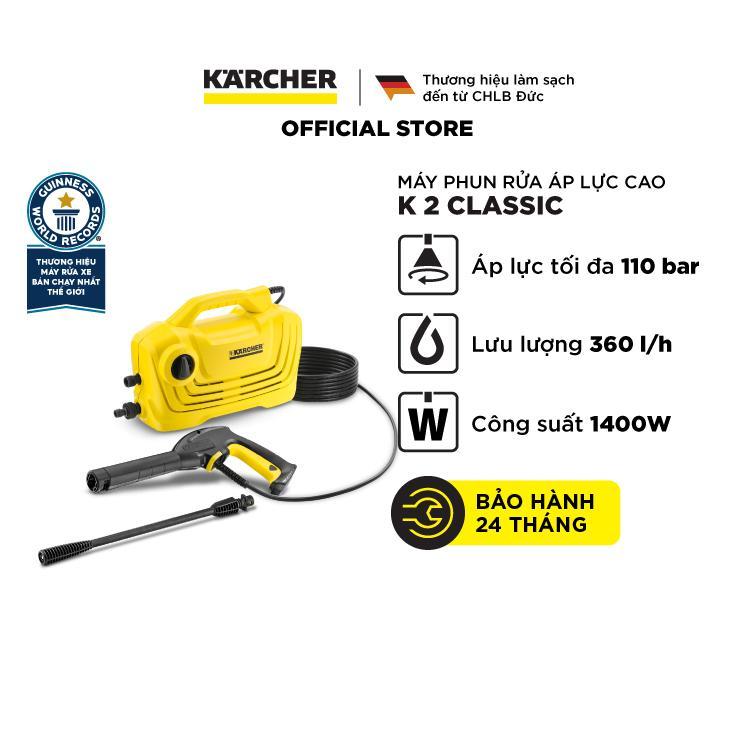 Ảnh Máy Rửa Xe KARCHER Cầm Tay K2 Classic Động Cơ Chổi Than Áp Lực Cao Giúp Làm Sạch Ô Tô Xe Máy 2