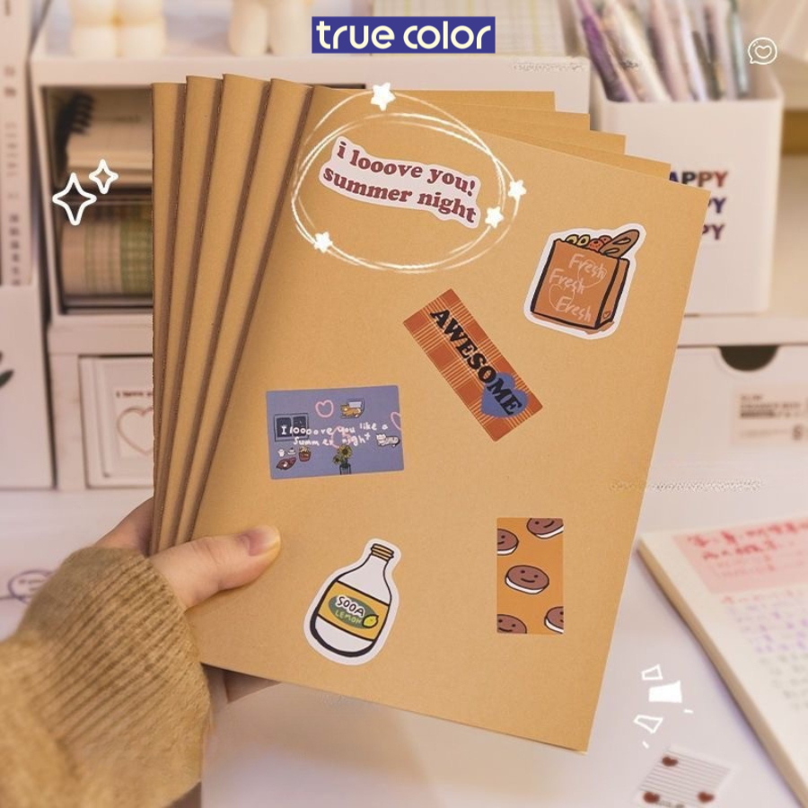 Sổ Tay A5 B5 [Tặng Kèm] STICKER - Vở Viết Học Sinh Giấy Kẻ Ngang, Kẻ ...
