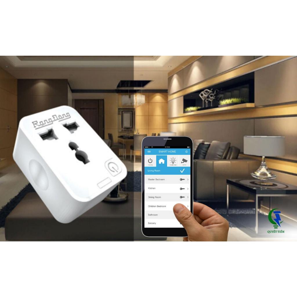 Ổ Cắm Thông Minh Wifi Rạng Đông OC01 – Điều Khiển Qua App, Hẹn Giờ Bật/Tắt, Thiết Kế Nhỏ Gọn