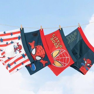 [BT34 Quần Siêu Nhân Spider Man] Quần chip đùi bé trai, quần sịp bé trai lưới lạnh thông hơi họa tiết Siêu nhân, Mario
