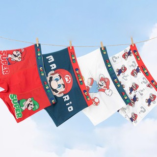 [BT34 Quần Siêu Nhân Spider Man] Quần chip đùi bé trai, quần sịp bé trai lưới lạnh thông hơi họa tiết Siêu nhân, Mario