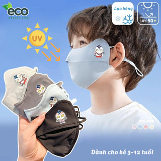 Khẩu trang chống nắng trẻ em ECO 2 lớp chống tia UV thoáng khí mềm mại dây điều chỉnh phù hợp cho bé