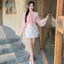 Áo sơ mi bèo tay nơ cổ style Hàn Quốc A2579 Kymie