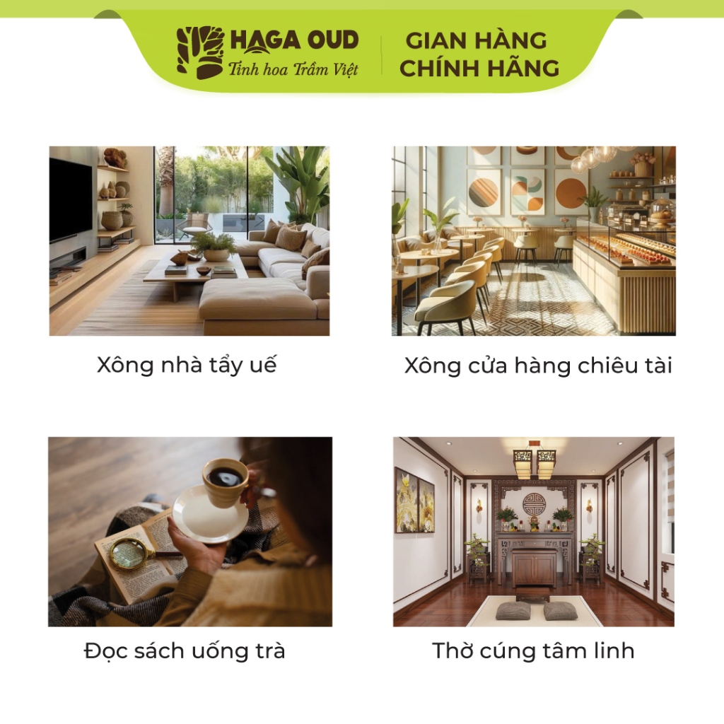Ảnh Trầm nụ Haga 3 Sạch, Hương thơm trầm hương ngọt ấm, Xông nhà tẩy uế - 1 NỤ 4