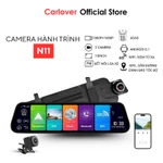 Camera hành trình gương N11 CARLOVER, kết nối xem qua điện thoại, có cảnh báo tốc độ, định vị GPS, có bản đồ VietMap S2 — ảnh 1