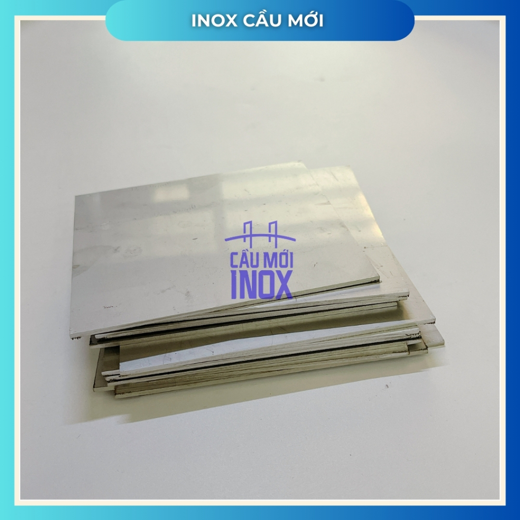 Bản mã inox 304, kích thước 60x220mm, 100x100mm, độ dày 8mm, cắt laser độ chính xác cao