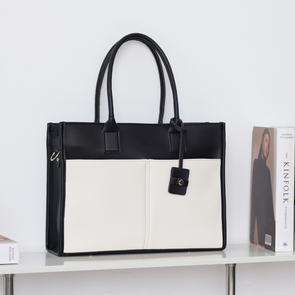 Túi Công Sở LIMI (7 màu) Ngăn Laptop Riêng Tote Da Nữ Đựng Lap 15 inch đi làm đi dạy (LILY) | BigBuy360 - bigbuy360.vn