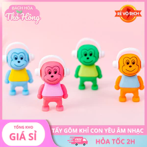 3 Tẩy Gôm Khỉ Con Yêu Âm Nhạc