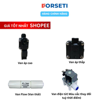 BH 1 Đổi 1 Combo 4 Loại Van Dùng cho máy lọc Nước RO (Van Từ, Van Áp Cao, Van Áp Thấp, Van Thải)