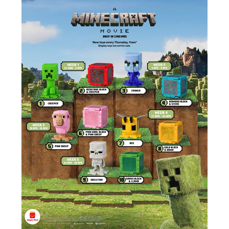 Mô Hình Minecraft Quà Tặng Mcdonalds 2025 | Shopee Việt Nam