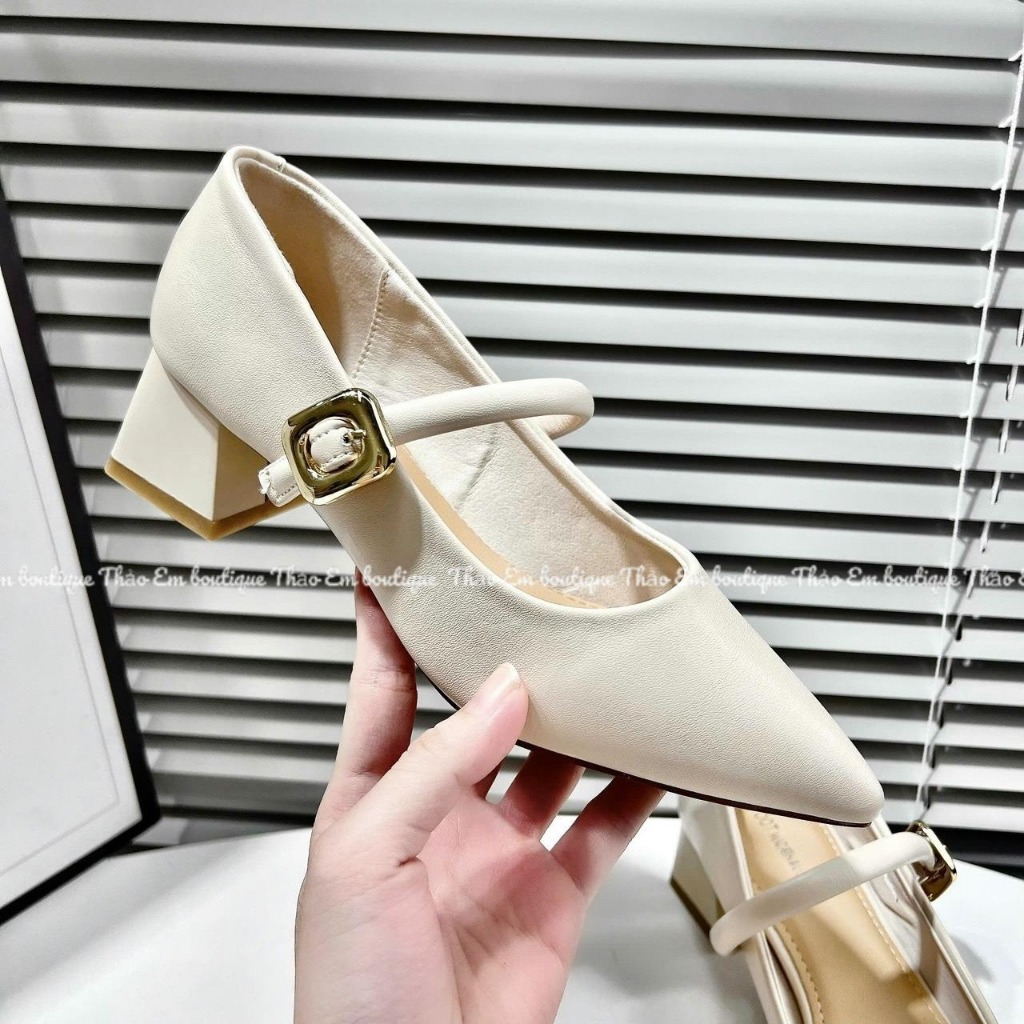 Giày búp bê nữ 5p mũi nhọn da mềm ( mã GCN88) - Thảo Em Boutique