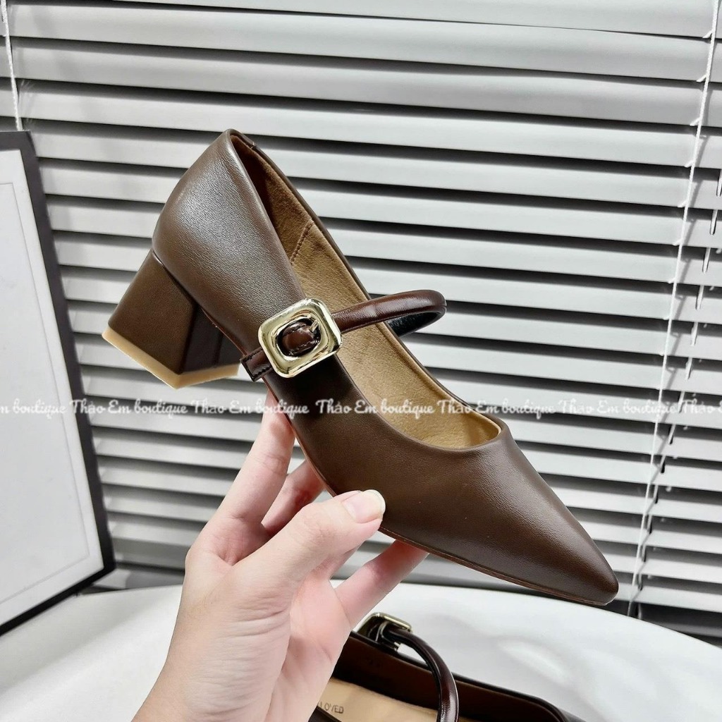 Giày búp bê nữ 5p mũi nhọn da mềm ( mã GCN88) - Thảo Em Boutique