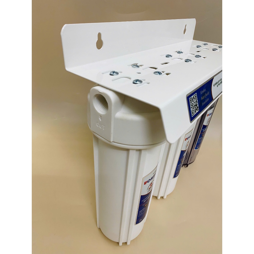 Bộ 3 Cốc 10inch Lọc Đầu Nguồn Trắng Forseti Gồm Phân Loại Full Kèm Cốc Lọc Lắp Sẵn Lõi Phụ Kiện Và Phân Loại Cốc Ko Lõi