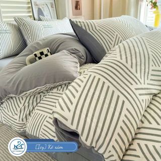 Bộ chăn ga Cloudy M2T Bedding chăn ga Hàn Quốc - vỏ chăn, drap ga giường và 2 vỏ gối