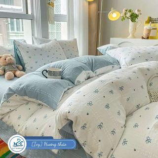 Bộ chăn ga Cloudy M2T Bedding chăn ga Hàn Quốc - vỏ chăn, drap ga giường và 2 vỏ gối