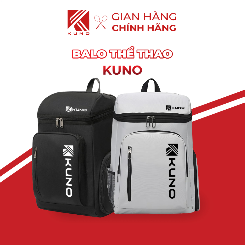 Ảnh Balo thể thao KUNO đựng vợt cầu lông tennis, túi đựng thể thao ngoài trời du lịch có ngăn đựng giày riêng 1