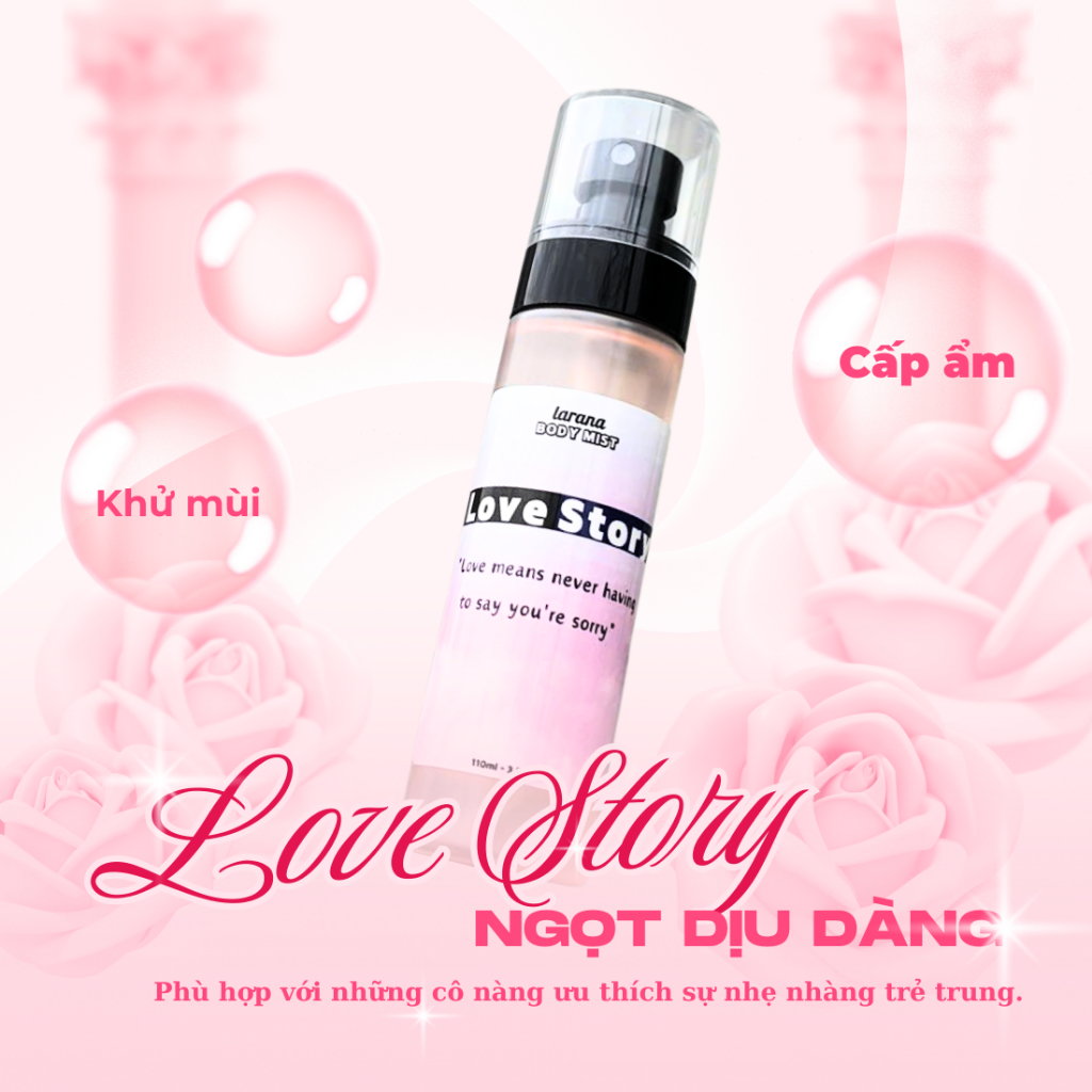 Xịt Thơm Nước Hoa Larana dùng khử mùi cơ thể khi hẹn hò hương nước hoa sang trọng, ngọt ngào tiện lợi dung tích 30mlngào