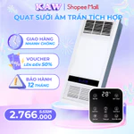 Quạt Sưởi, Đèn Sưởi Nhà Tắm - Quạt Sưởi Âm Trần KAW Điều Khiển Từ Xa — ảnh 1