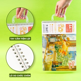 Vở Vẽ100/120GSM Học Sinh Tập Tô Màu Cho Bé A4 - Sổ Tô Màu Sổ Vẽ Học Sinh Giấy Dày Mịn Hạn Chế Lem An Toàn