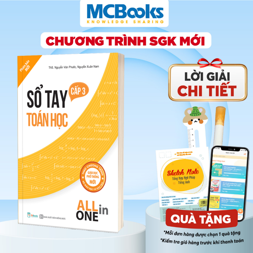 Sách - Sổ tay toán học cấp 3 - All in one