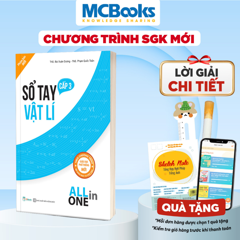 Sách - Sổ tay vật lí cấp 3 - All in one