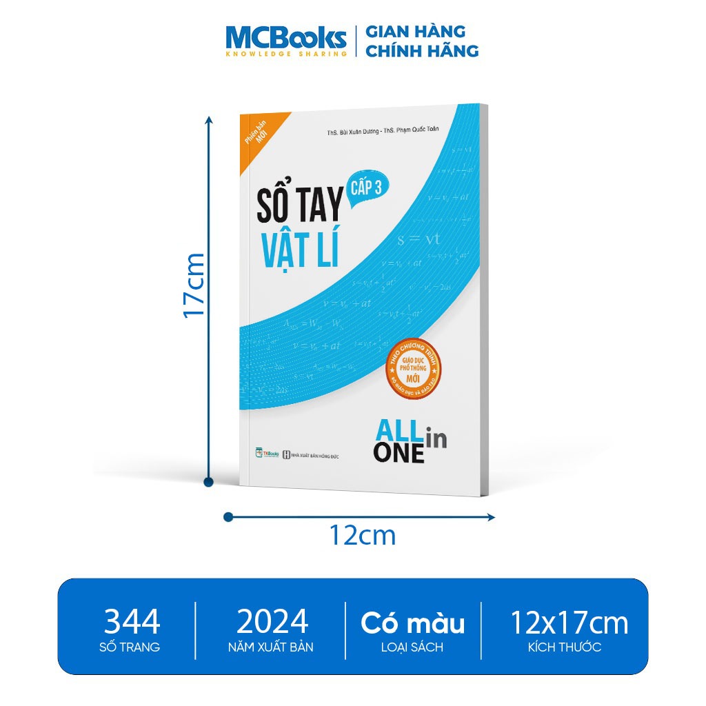 Sách - Sổ tay vật lí cấp 3 - All in one