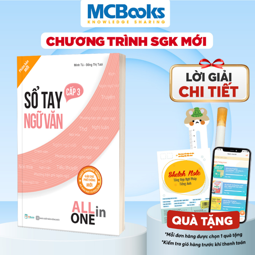 Sách - Sổ tay ngữ văn cấp 3 - All in one (Cập nhật chương trình SGK mới)