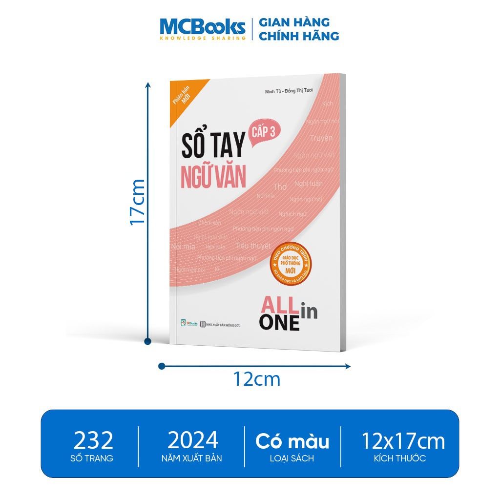 Sách - Sổ tay ngữ văn cấp 3 - All in one (Cập nhật chương trình SGK mới)