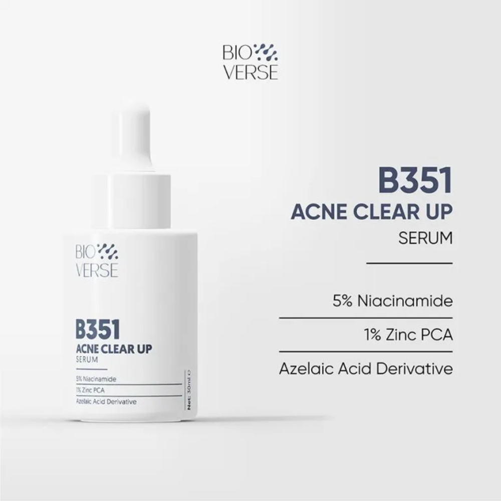 Ảnh Tinh chất Bioverse B351 Acne Clear up Niacinamide 5% + Zinc 1% 30ml hỗ trợ giảm mụn hiệu quả 3