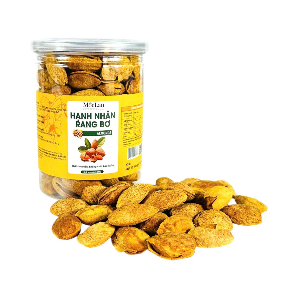 Ảnh Hạnh nhân rang bơ Mộc Lan - Mỹ loại 1 - 250g, 500g 4