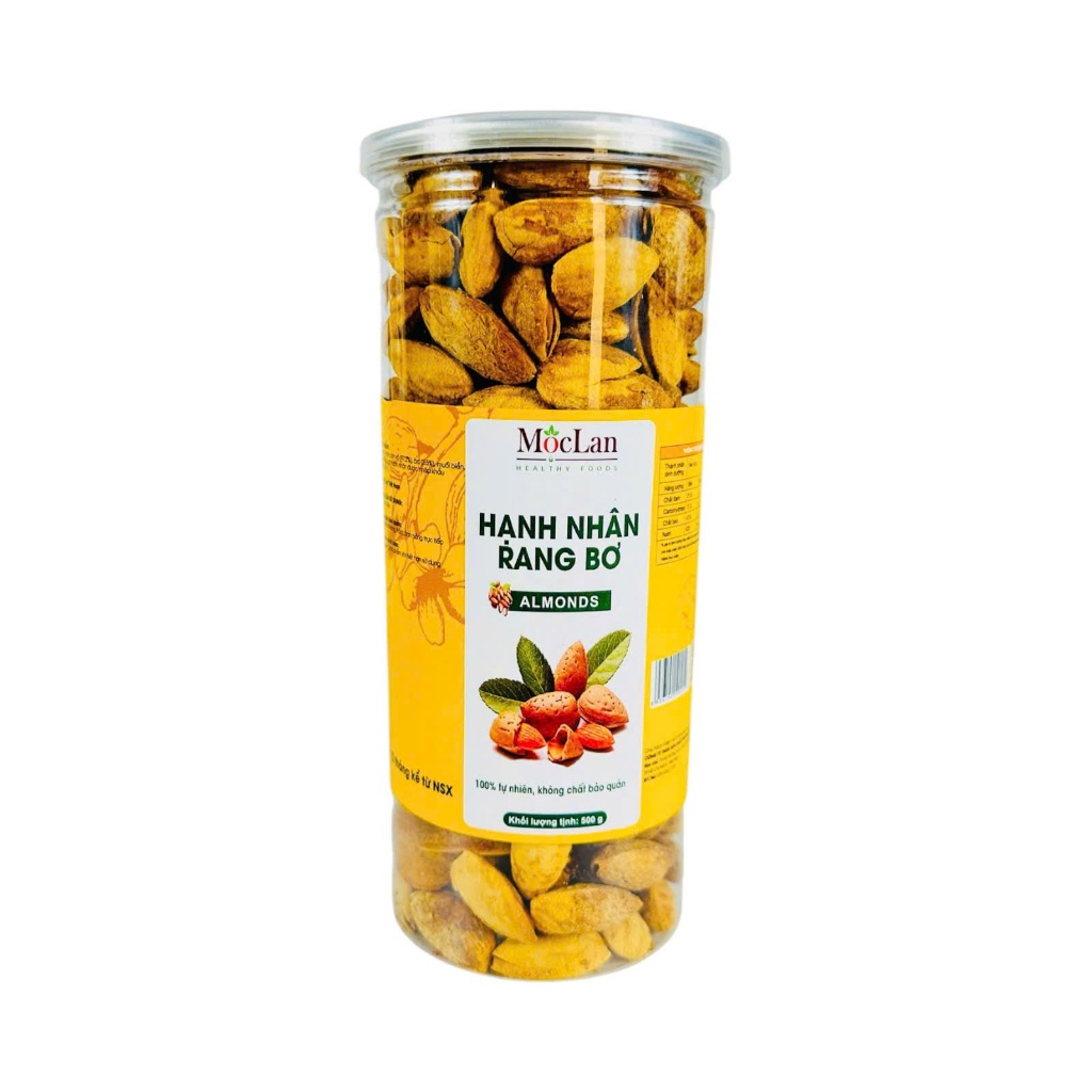 Ảnh Hạnh nhân rang bơ Mộc Lan - Mỹ loại 1 - 250g, 500g 1
