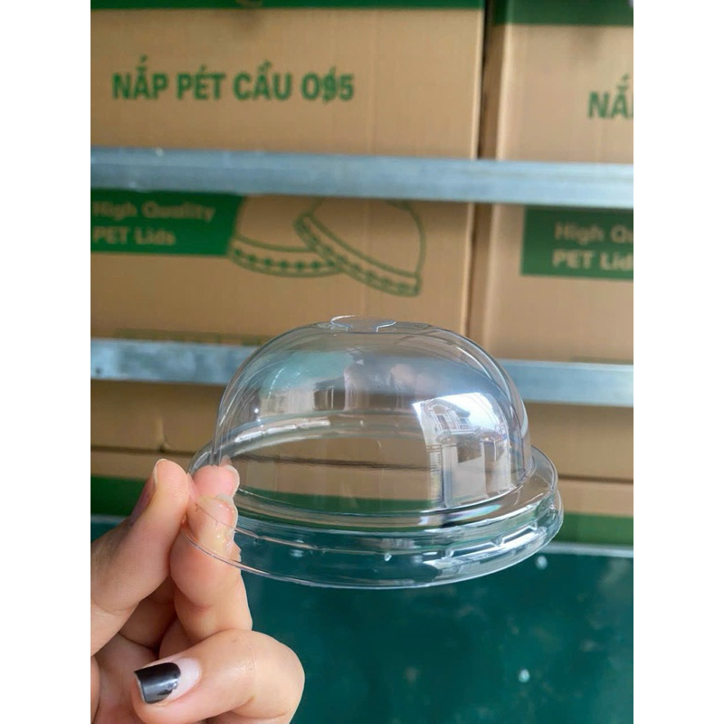 100 Nắp Cầu cốc nhựa 95mm hàng đẹp dày dặn dành cho cốc trà sữa, trà chanh,sinh tố