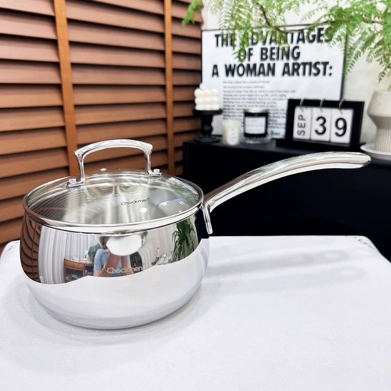 Quánh 14cm Chockmen Nồi Sâu Lòng Chockmen 14cm Kèm Nắp CKM568 CKM855
