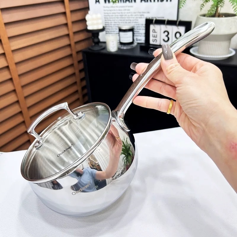 Quánh 14cm Chockmen Nồi Sâu Lòng Chockmen 14cm Kèm Nắp CKM568 CKM855