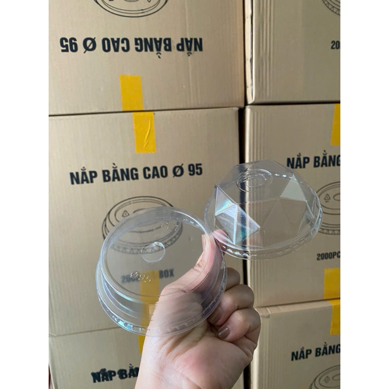 Nắp cốc nhựa 95mm dành cho cốc trà sữa, trà chanh, sinh tố giá sỉ
