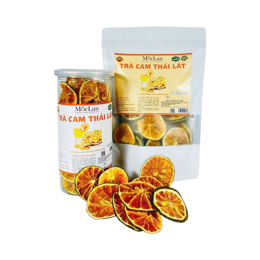 Ảnh Trà Cam sấy thái lát Mộc Lan, bổ sung vitamin C, chống oxy hóa, tăng sức đề kháng - 100g 2