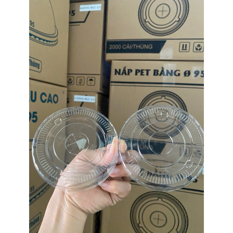 Nắp cốc nhựa 95mm dành cho cốc trà sữa, trà chanh, sinh tố giá sỉ