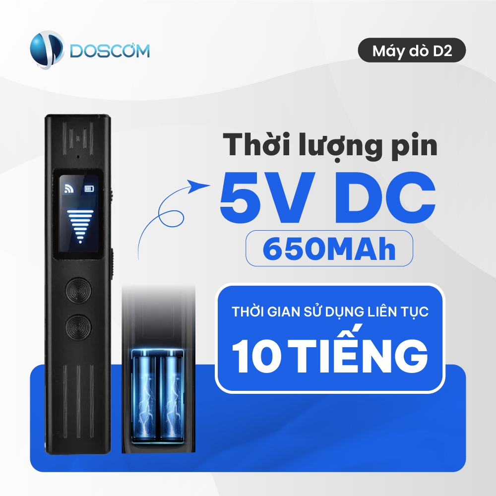 Máy Dò Thiết Bị Nghe Lén, Định Vị GPS, Camera Ẩn Doscom D2 – Dò Từ Trường, Độ Nhạy Cao, Pin Dài 10h