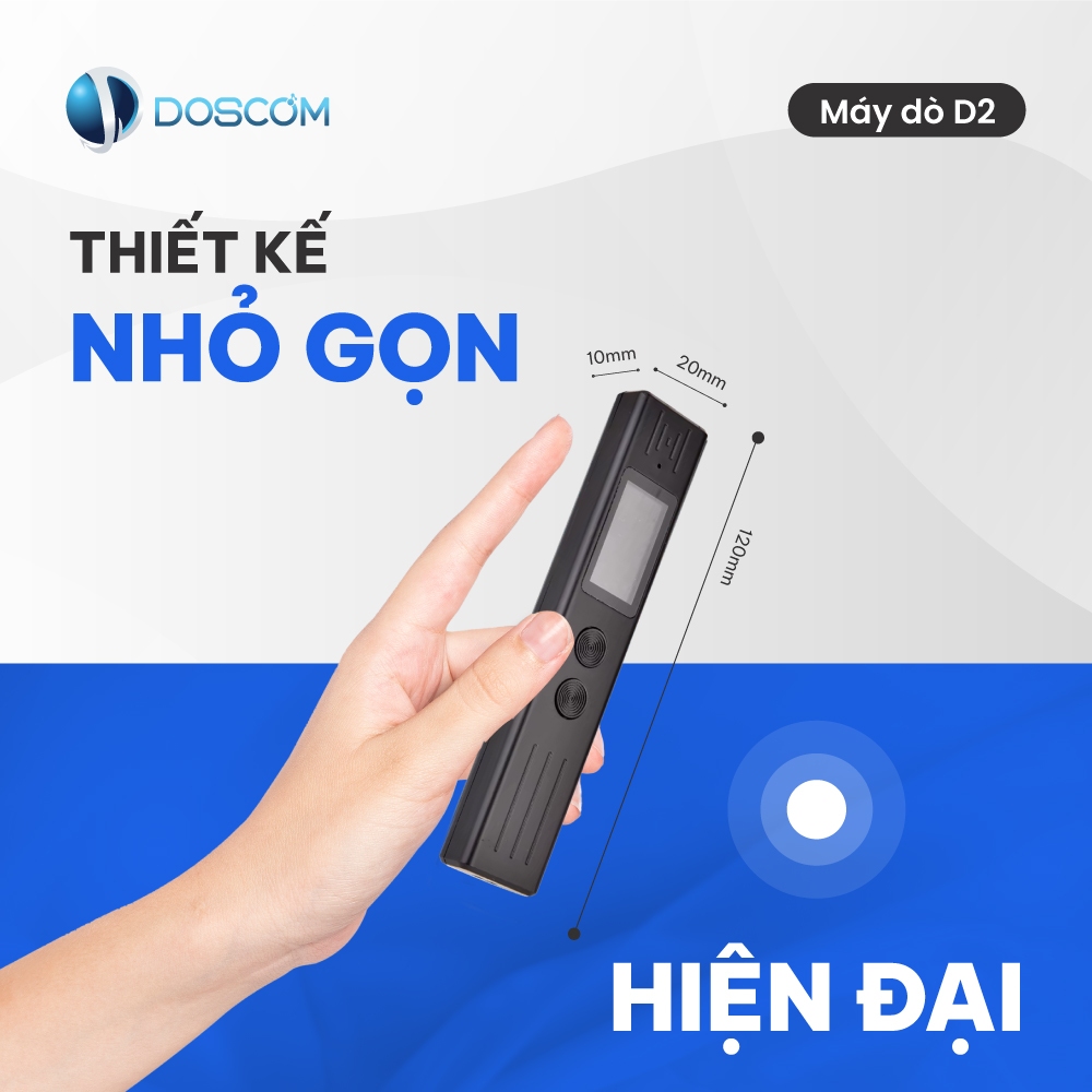 Máy Dò Thiết Bị Nghe Lén, Định Vị GPS, Camera Ẩn Doscom D2 – Dò Từ Trường, Độ Nhạy Cao, Pin Dài 10h