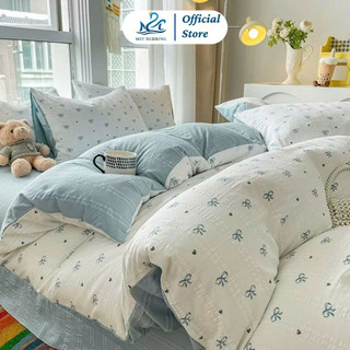 Bộ chăn ga gối Cloudy M2T Bedding , vỏ chăn mền, drap ga giường và 2 vỏ gối
