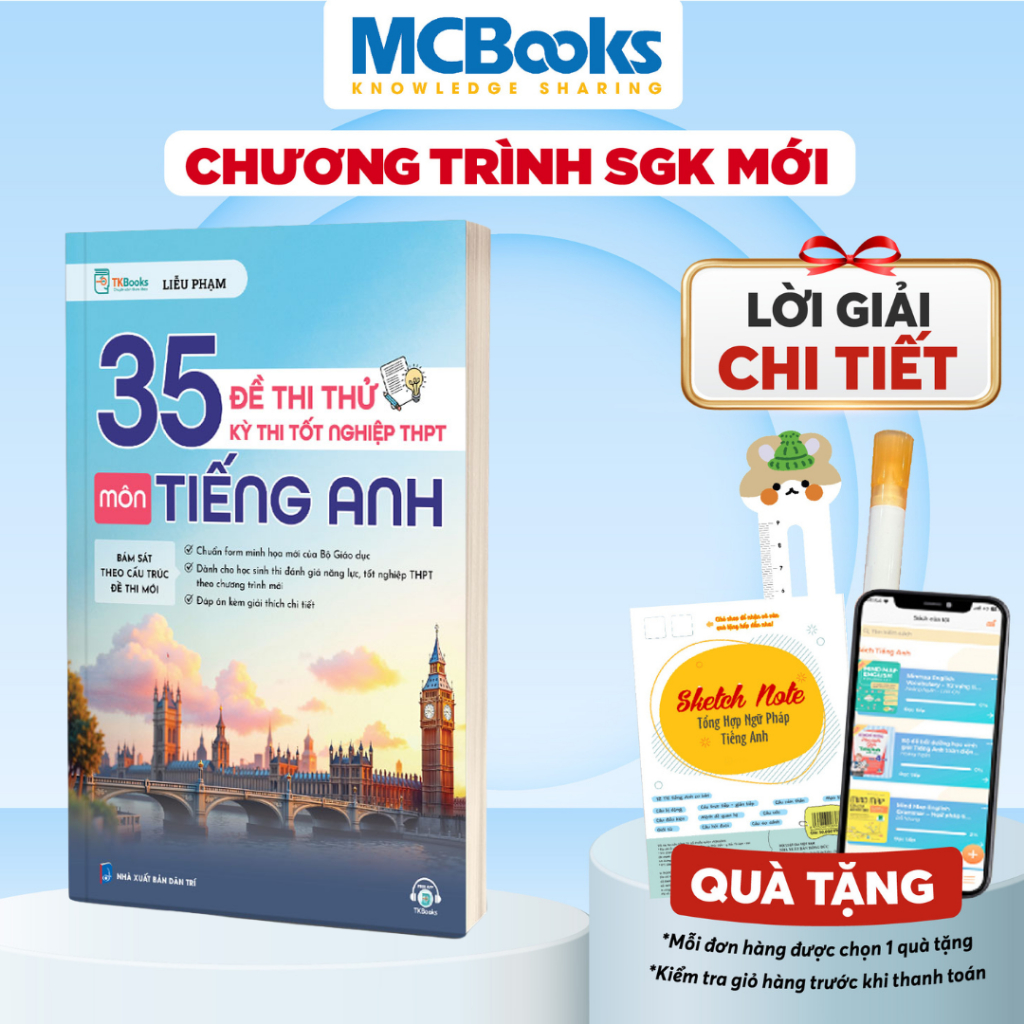 Ảnh Sách - 35 Đề Thi Thử Kỳ Thi Tốt Nghiệp THPT Môn Tiếng Anh 3
