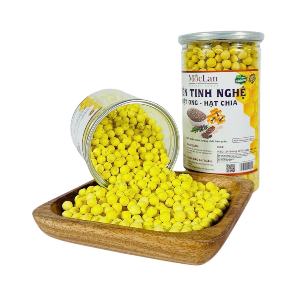 Ảnh Viên tinh nghệ mật ong hạt chia Mộc Lan - 250g, 500g 1