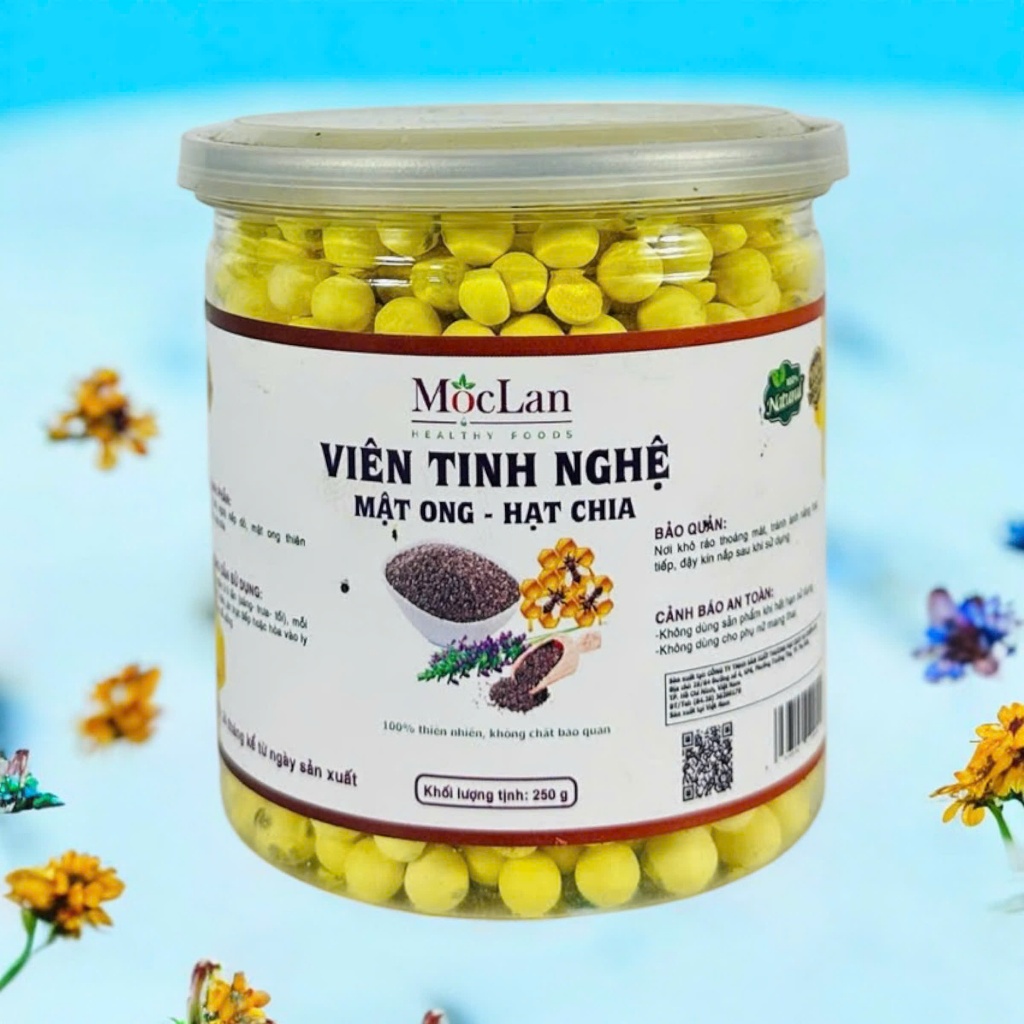 Ảnh Viên tinh nghệ mật ong hạt chia Mộc Lan - 250g, 500g 4