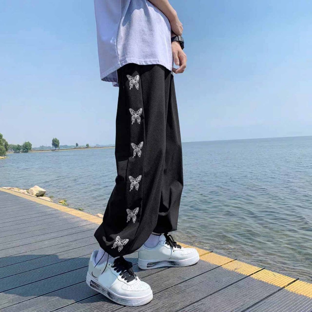 Quần Dài Jogger Điệp Viền Nam Nữ Unisex Thể Thao Form Rộng Quần Ống Rộng Phối Dây Rút SSL