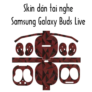 Skin dán tai nghe Samsung Galaxy Buds Live | Film 3M vân nổi | Chống trơn trượt